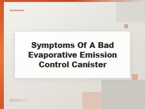 Signs Your Evap Emission Canister Needs Replacement